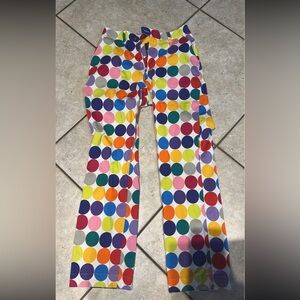 LoudMouth Rainbow Polka Dot Golf Pants- Zip Up- Pockets